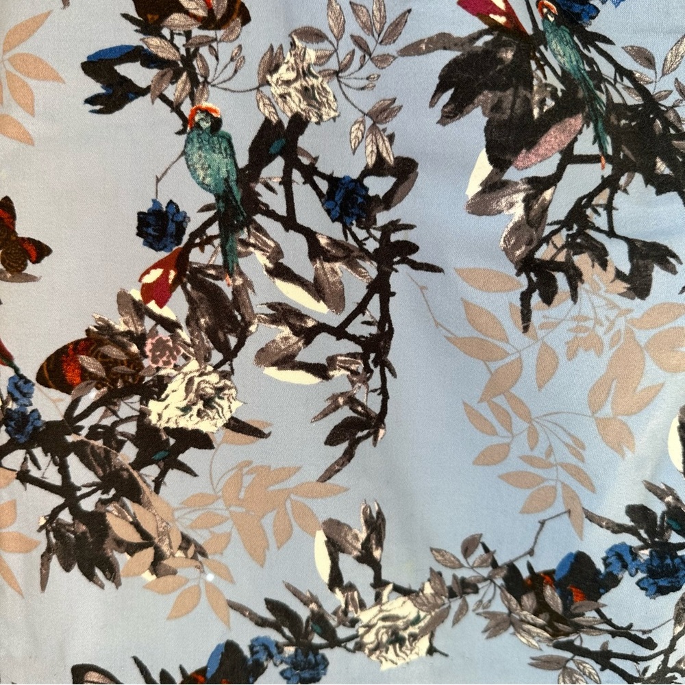 J.Crew Stretch Pencil Skirt Botanical Bird Print - Picture 4 of 4